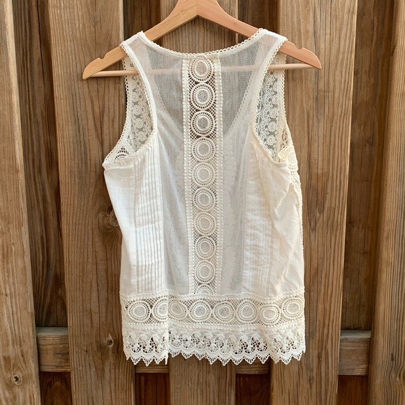 Nicole Miller Artelier Sheer Lace Detail Top - Picture 4 of 9